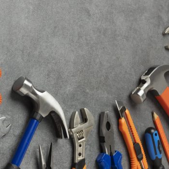 view-steel-hammer-with-other-construction-elements-tools